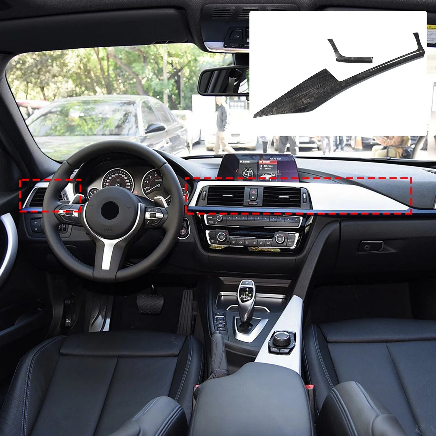 Passend für Bmw 3 Series F30 F31 2012-2019 Mittelkonsole Blende