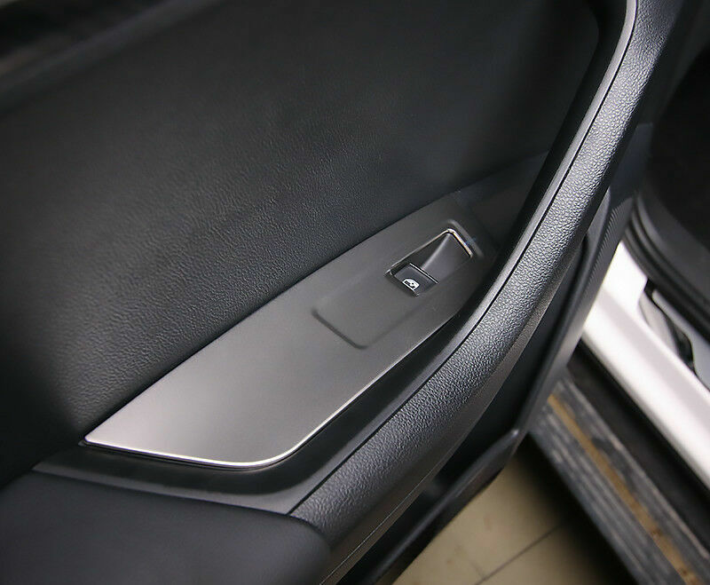 Passend für Skoda Karoq Fensterheber Blenden Abdeckung Zierrahmen Silber