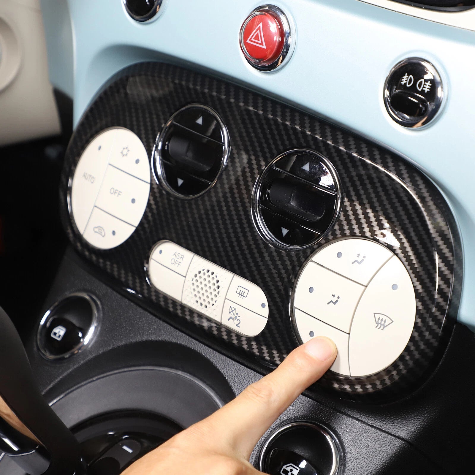 Passend für Fiat 500 Abarth 595 Mittelkonsole Blende