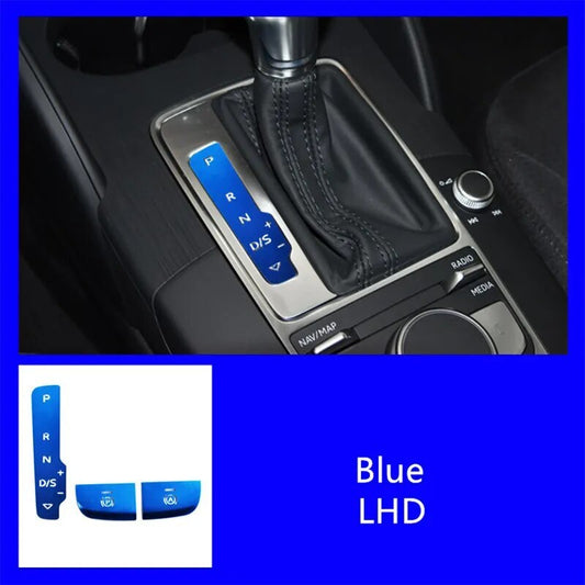 Passend für Audi A3 8V 2013-18 Tasten Schaltung Blende Abdeckung Rahmen Blue