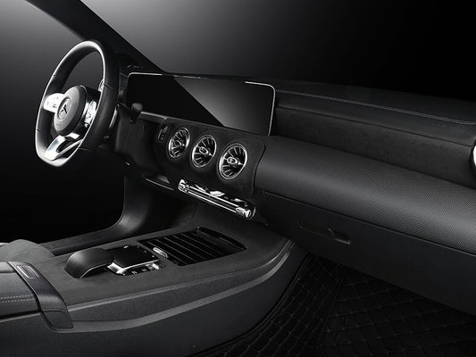 Passend für Wildleder Blende Passend Für Mercedes A Klasse W177 CLA 118 Lüftung Dekor Rahmen