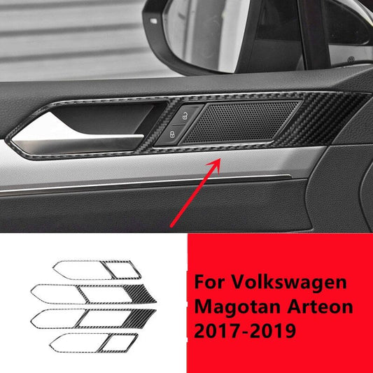 Passend für VW Magotan Arteon 2017-19 Türgriff Blenden Abdeckungen Rahmen Carbon