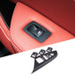 Passend für BMW X3 F25 X4 F26 2011–2017 Fensterheber Blenden Abdeckung Schwarz