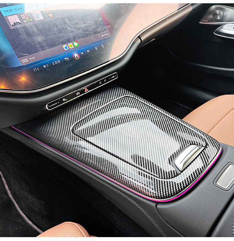 Passend für Mercedes W214 E Klasse Mittelkonsole Blenden Carbon Abdeckung