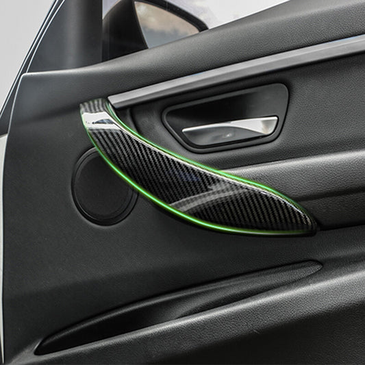 Passend für BMW 3 Serie F30 F31 F34 Türgriff Blenden Zierblenden in Carbon Optik