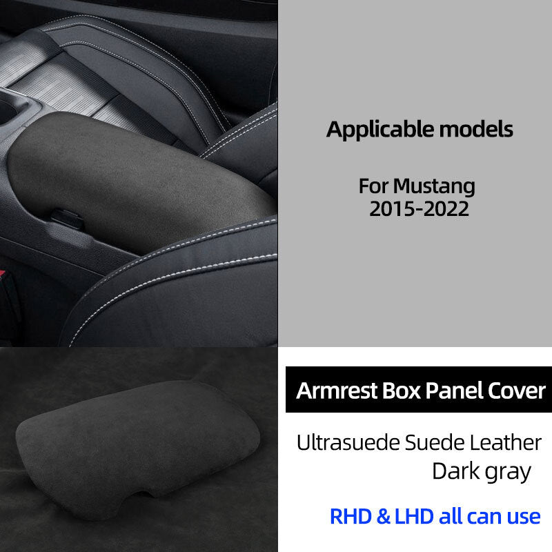 Passend für Ford Mustang Mittelarmlehne Blenden Abdeckung Rahmen Grau