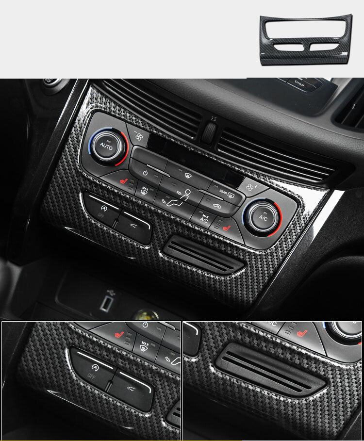 Passend für Ford Escape Kuga Klima Blenden Abdeckung Rahmen Carbon