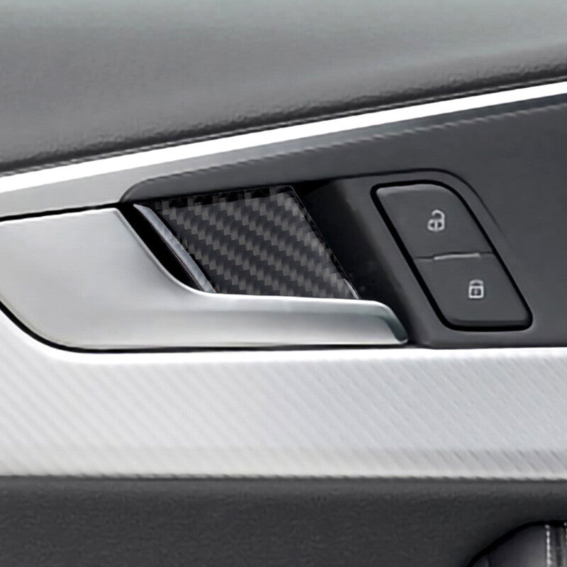 Passend für Audi A4 B9 2017-20 Türgriff Blende Abdeckung Rahmen Carbon