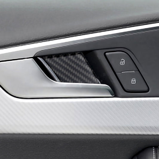 Passend für Audi A4 B9 2017-20 Türgriff Blende Abdeckung Rahmen Carbon