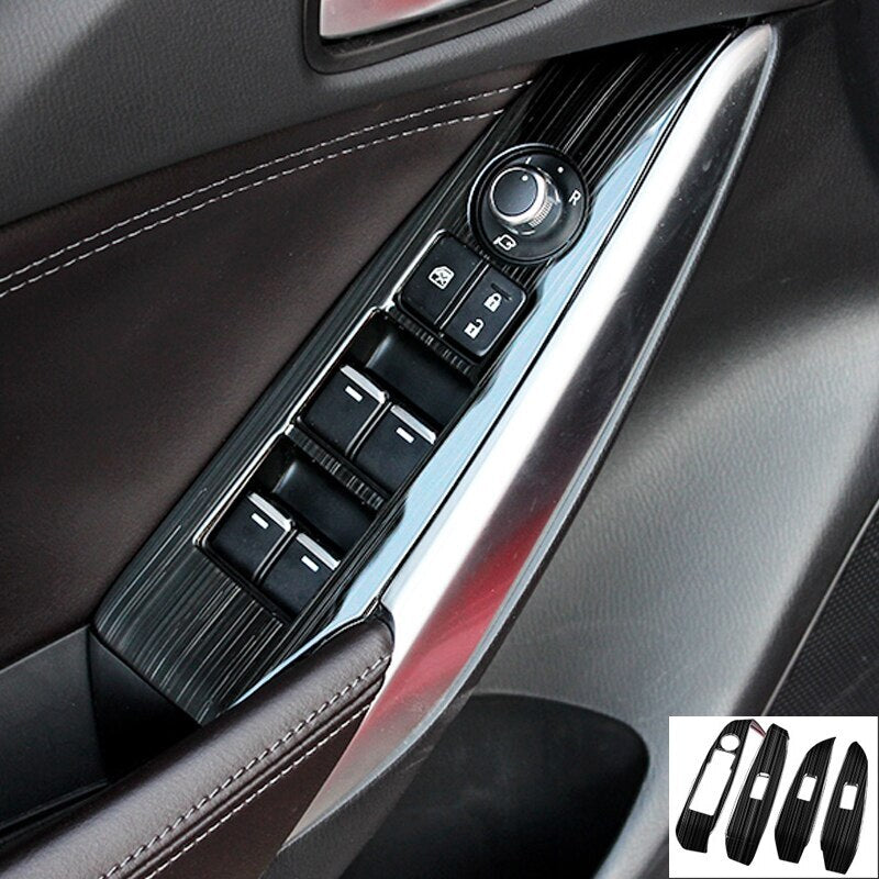 Passend für Mazda 6 2019-20 Fensterheber Blenden Abdeckungen Rahmen