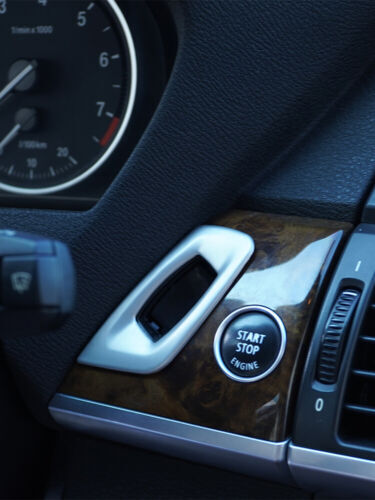 Passend für BMW X5 E70 X6 E71 2008-2013 Schlüssel Loch Blenden Abdeckung Silber