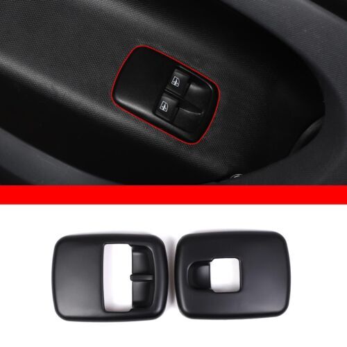 Passend für Smart 453 16-21 Fensterheber Blenden Abdeckung Carbon