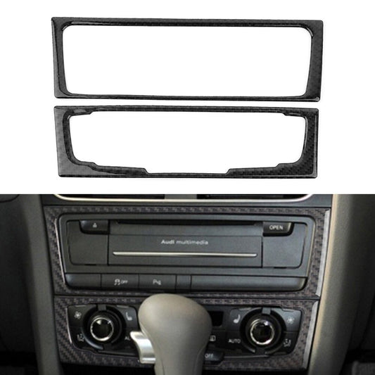 Passend für Audi A4 B8 A5 Q5 B7 2009-16 Radio Blenden Abdeckungen Rahmen Carbon