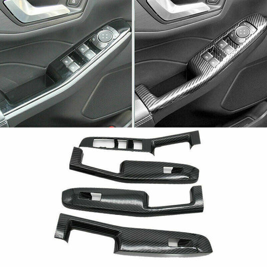 Passend für Ford Escape Kuga Fensterheber Blenden Abdeckung Rahmen Carbon