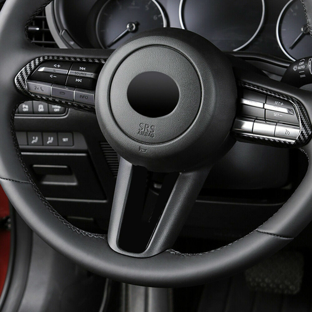 Passend für Mazda CX30 Lenkrad Carbon Blenden Abdeckung Zierrahmen Carbon