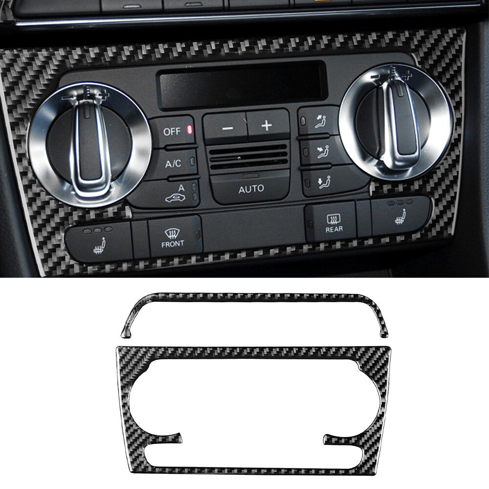 Passend für Audi Q3 Klima Blenden Abdeckung Rahmen Carbon