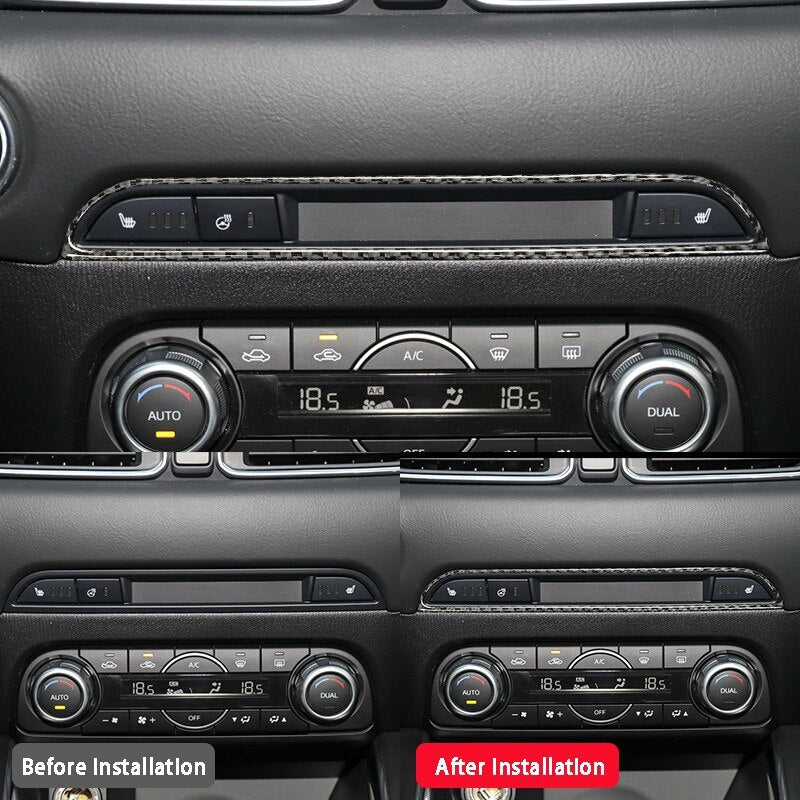 Passend für Mazda CX-5 Radio Mittelkonsole Blende Abdeckung Rahmen Carbon