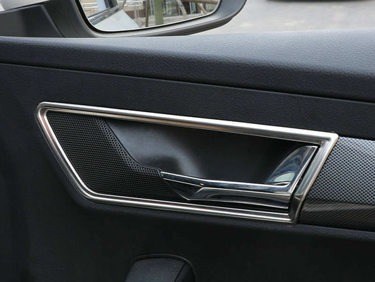 Passend für Skoda Karoq Türgriff Blenden Abdeckung Zierrahmen Silber