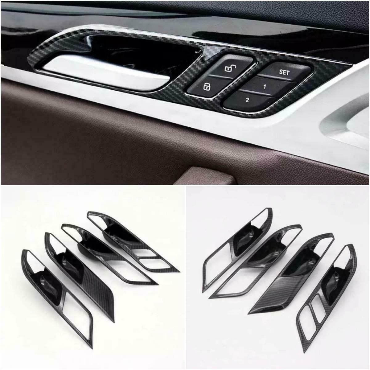 Passend für Türgriff Schalen Rahmen Zier Blende Carbon Matt Optik Passend Für BMW X3 G01