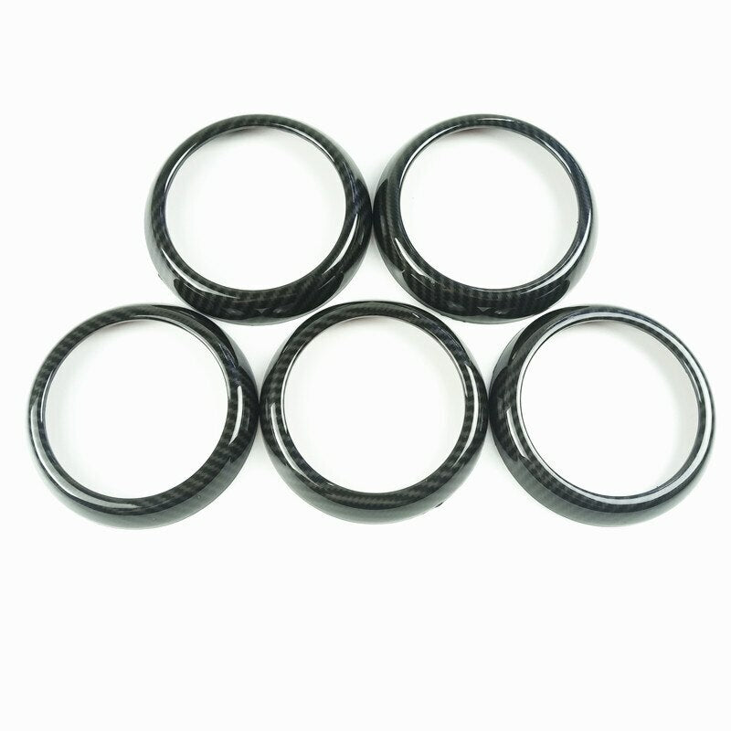 Passend für 5x Mercedes Lüftungsringe Zierringe Blenden Rahmen Carbon GLA X156 CLA C117