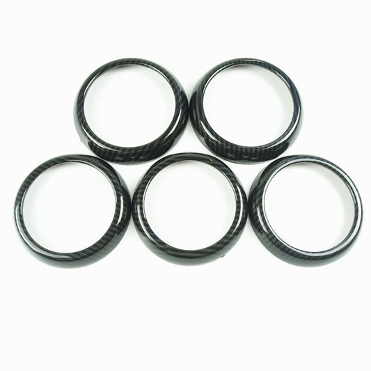 Passend für 5x Mercedes Lüftungsringe Zierringe Blenden Rahmen Carbon GLA X156 CLA C117