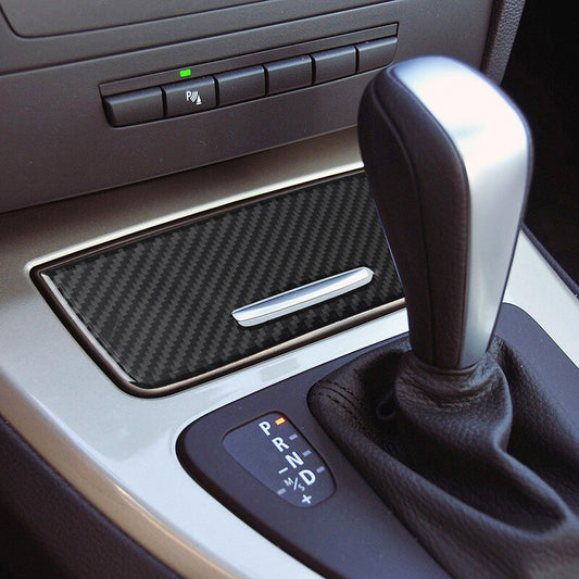 Passend für BMW 3er E90 Aufbewahrungsbox Carbon Blende Rahmen Zierblende
