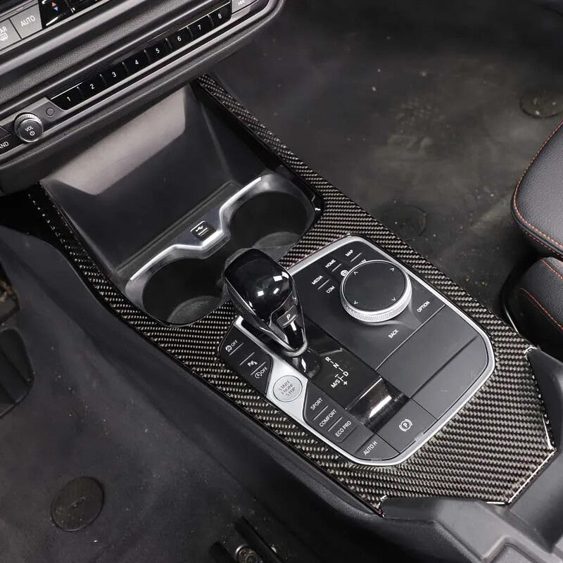 Passend für BMW 1 2 F40 F44 Mittelkonsole Abdeckung Carbon Tuning Aufwertung
