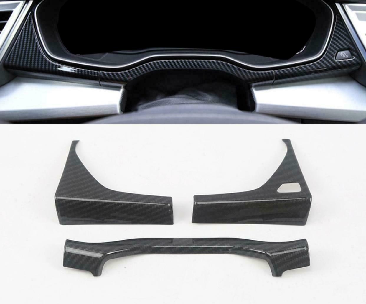 Passend für Lenkrad Rahmen Blende Abdeckung Carbon Optik Passend Für Audi Q5 SQ5 FY TDI TFSI