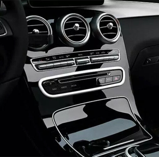 Passend für Mittelkonsole Rahmen Edelstahl Passend Für Mercedes Benz C Klasse W205 GLC x253