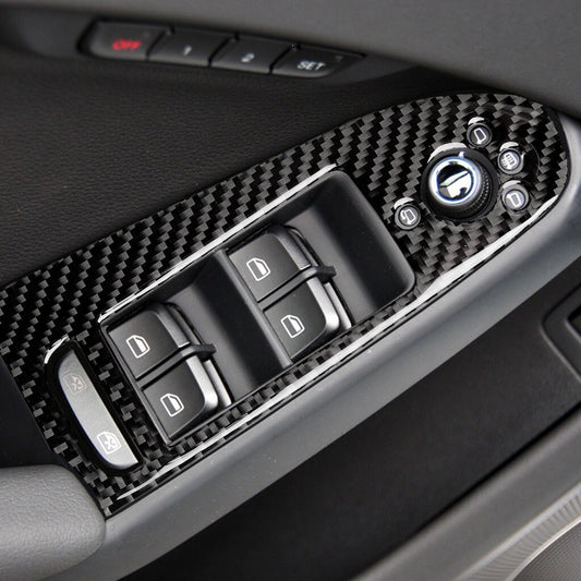 Passend für Audi A4 B8 A5 Q5 Fensterheber Rahmen Blenden Carbon Zierrahmen