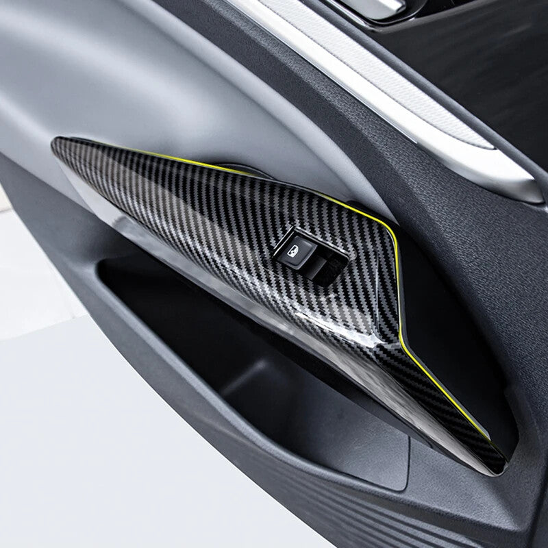 Passend für VW ID3 ID4 Fensterheber Blenden Rahmen Carbon