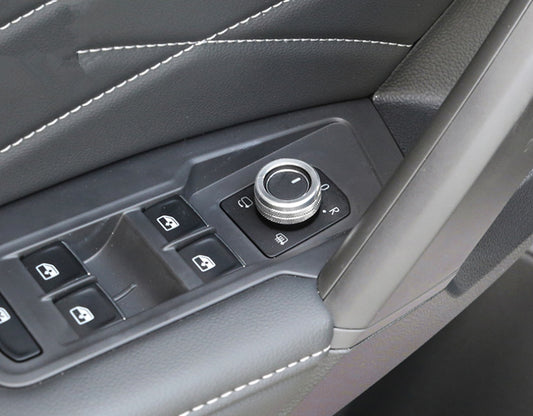 Passend für VW Ibiza POLO GTI Golf Regler Ring Blenden Abdeckung Rahmen Silber