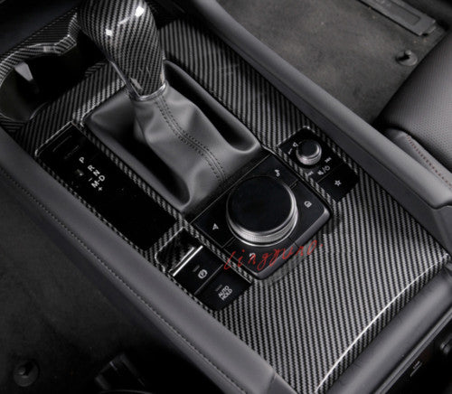 Passend für Mazda 3 19-21 Mittelkonsole Blenden Abdeckung Carbon