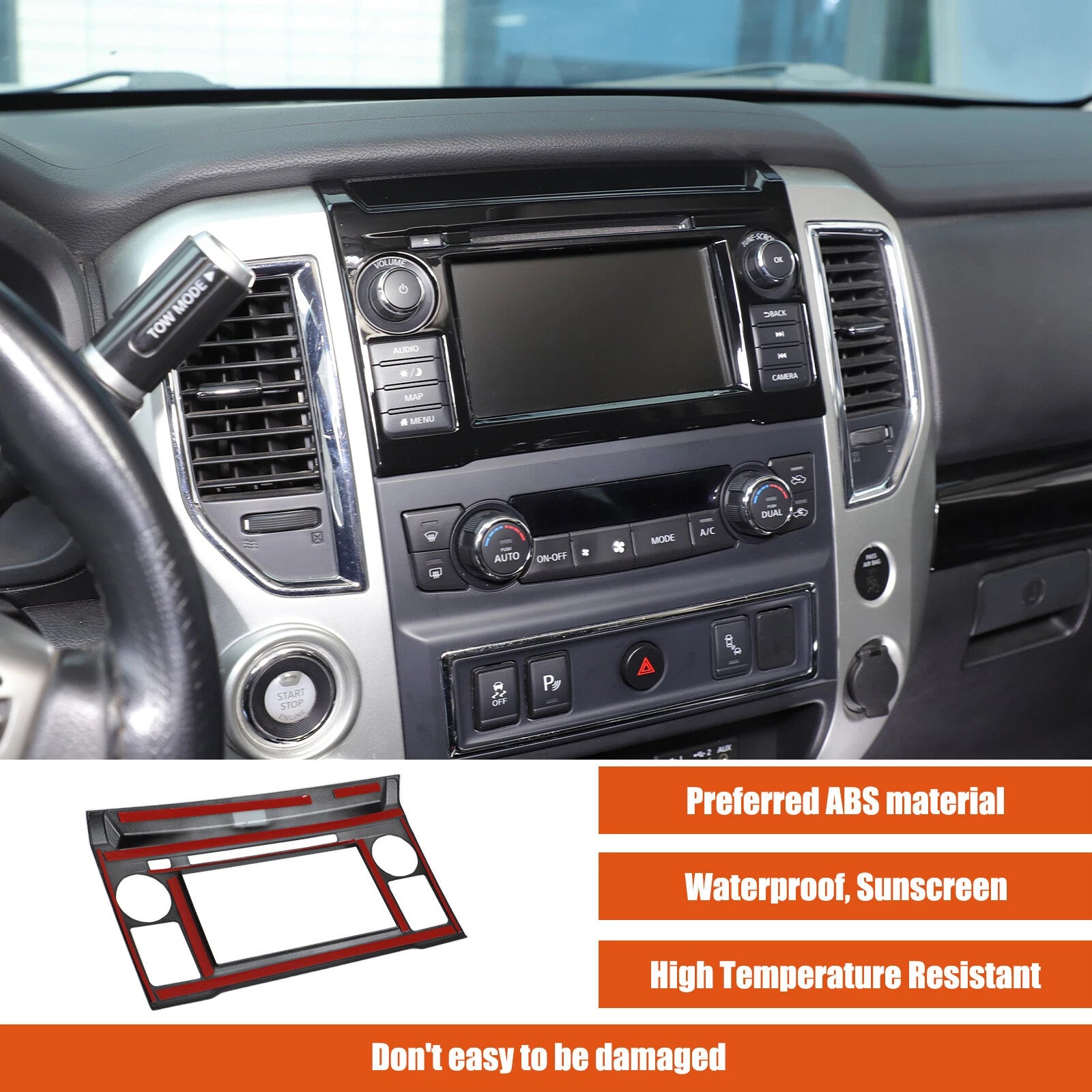 Passend für Nissan Titan 2016-2019 Radio Blende