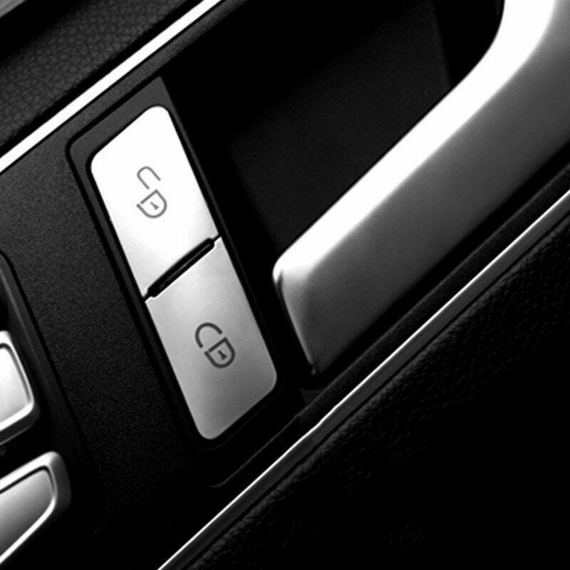 Passend für Mercedes Benz GLA CLA C E Türverriegelung Blenden Silber