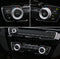 Passend für 3x BMW 1er 2er 3er X1 X2 Rot Alu Radio Regler Knopf Blende Rahmen