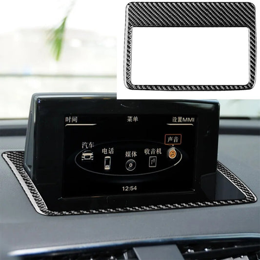 Passend für Audi Q3 2013-18 Display Blende Abdeckung Rahmen Carbon