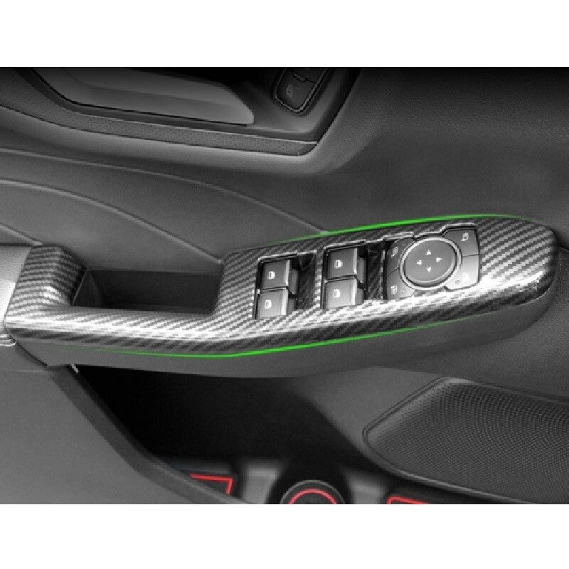Passend für Ford Escape Kuga Fensterheber Blenden Abdeckung Rahmen Carbon