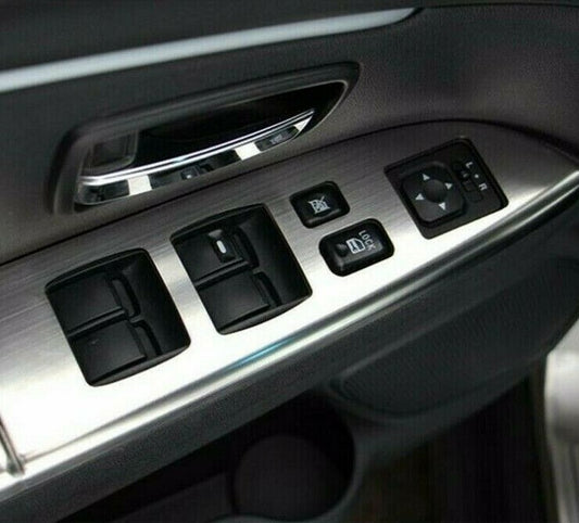 Passend für Edelstahl Fensterheber Blenden Rahmen Passend Für Mitsubishi Asx Outlander