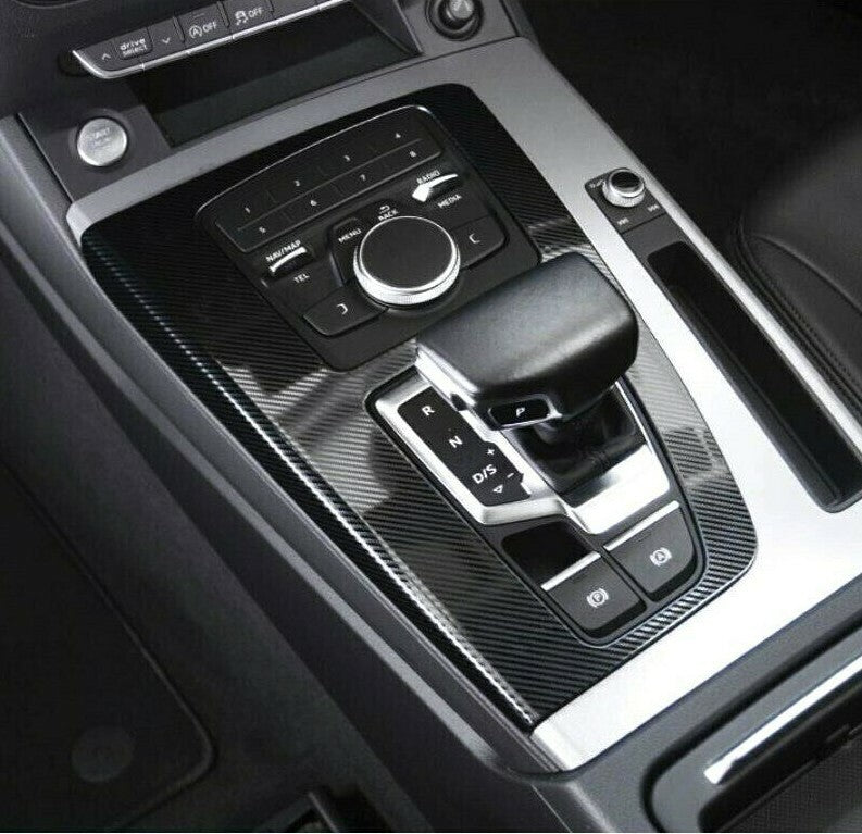 Passend für Schalttafel Mittelkonsole Blende Schutz Carbon Passend Für Audi Q5 2018 2019