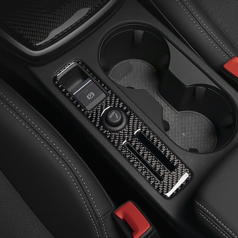 Passend für Audi A3 2021 Mittelkonsole Abdeckung Handbremse Rahmen Blende Carbon