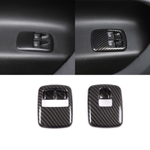 Passend für Smart Fortwo 453 Fensterheber Blenden Abdeckung Carbon