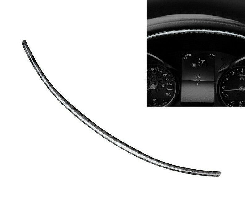 Passend für Mercedes W205 C180 C200 C260 GLC Tacho Cockpit Rahmen Blende Carbon