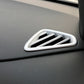 Passend für Hyundai Kona Lüftungsdüsen Blenden Abdeckung Zierrahmen Silber