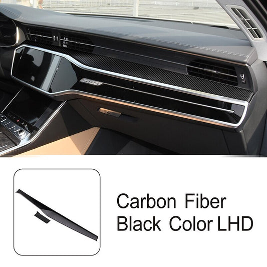 Passend für Audi A6 C8 A7 A8 Mittelkonsole Blenden Abdeckungen Rahmen Carbon