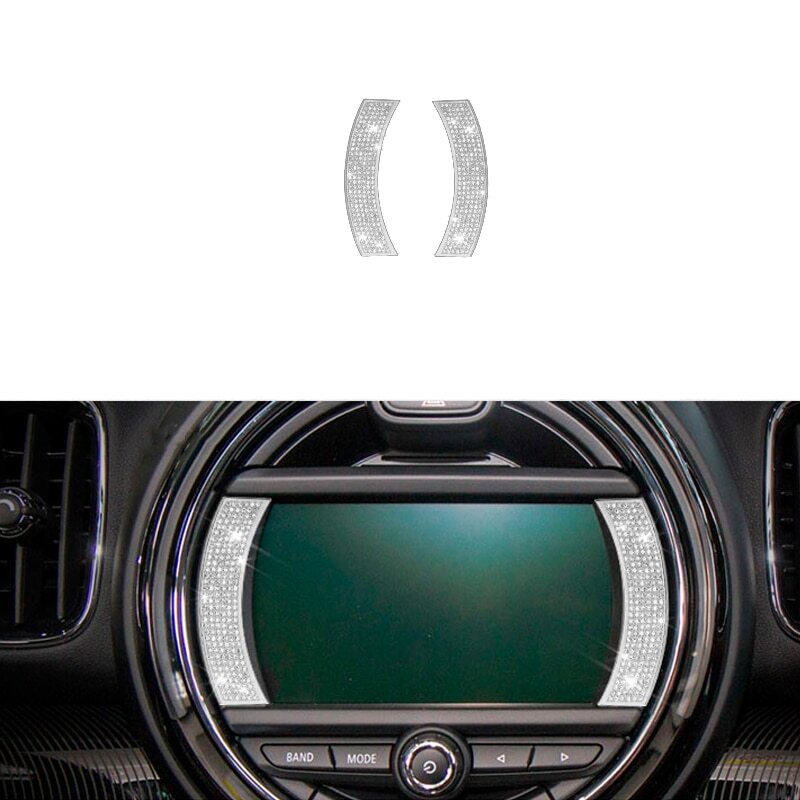Passend für Mini Cooper Display Strass Blenden Abdeckungen Rahmen Strass