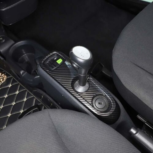 Passend für Smart Fortwo 451 Mittelkonsole Blenden Abdeckung Carbon