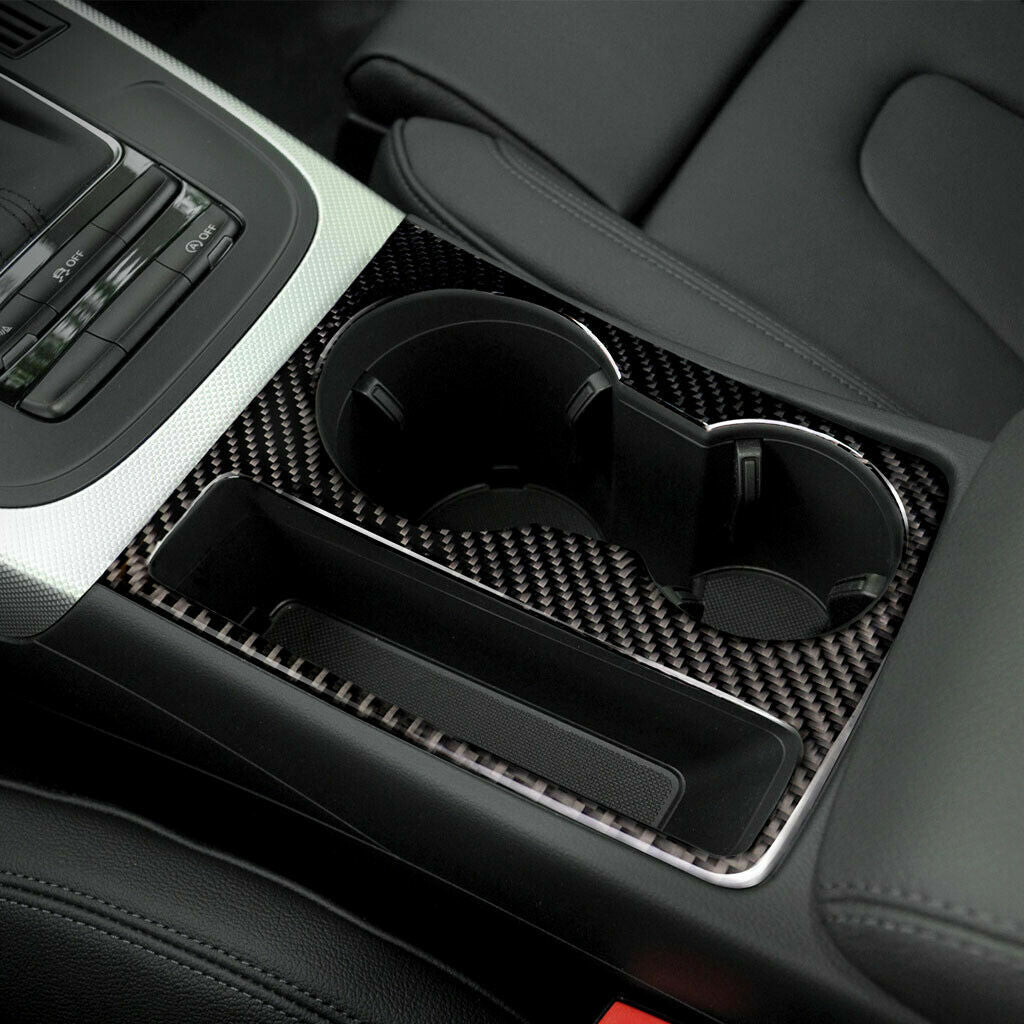Passend für Carbon Mittelkonsole Becherhalter Blende Passend Für Audi A4 S4 RS4 B9 Sline A5
