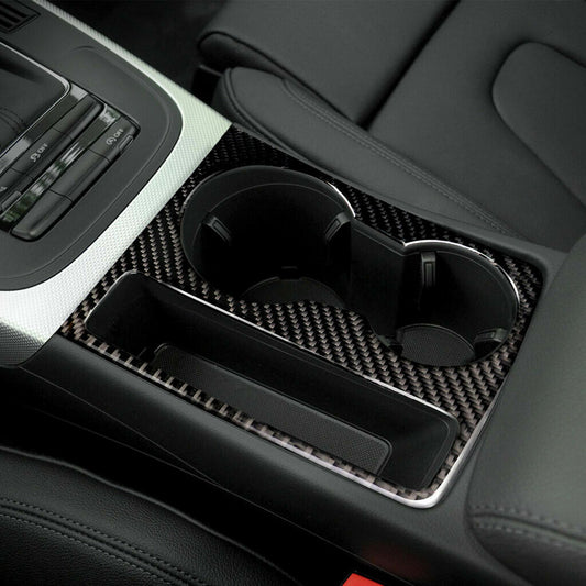 Passend für Carbon Mittelkonsole Becherhalter Blende Passend Für Audi A4 S4 RS4 B9 Sline A5