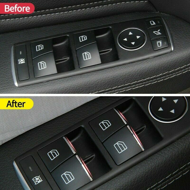 Passend für Mercedes C E GLK Fensterheber Blenden Rahmen Zierblenden Abdeckung